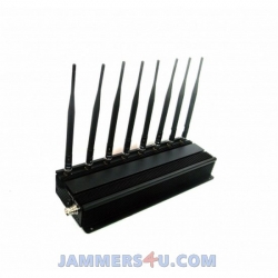 8 Antenna 5G 4G LTE 2.4Ghz WIFI 24W Jammer up to 50m