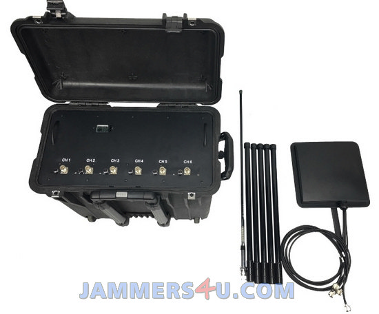 6 7 Antenna Bands RF Portable Jammer up to 150m