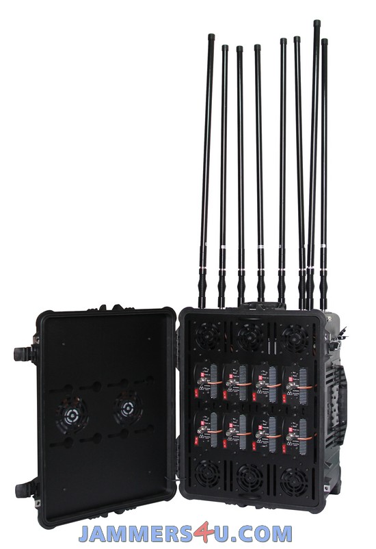 8 Band Antenna Portable 800W Portable Jammer up to 1km