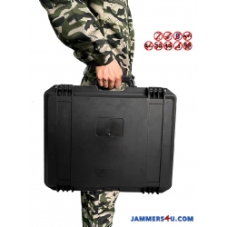 Silencer Portable suitcase 10 Bands 90W 5G Mobile 2.4Ghz 5Ghz GPS Jammer up to 100m